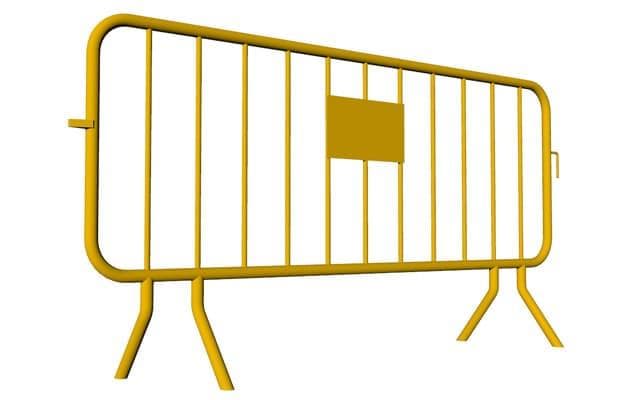 Valla recta peatonal metálica fabricada por Intervallas en Galicia